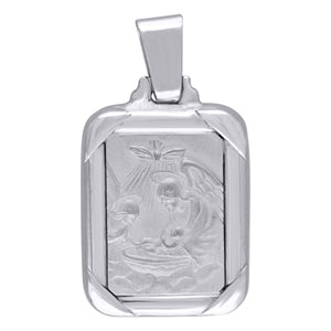 925 Sterling Silver Womens Baptism Religious Charm Pendant