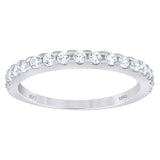925 Sterling Silver Womens Cubic-Zirconia Ring Size 8
